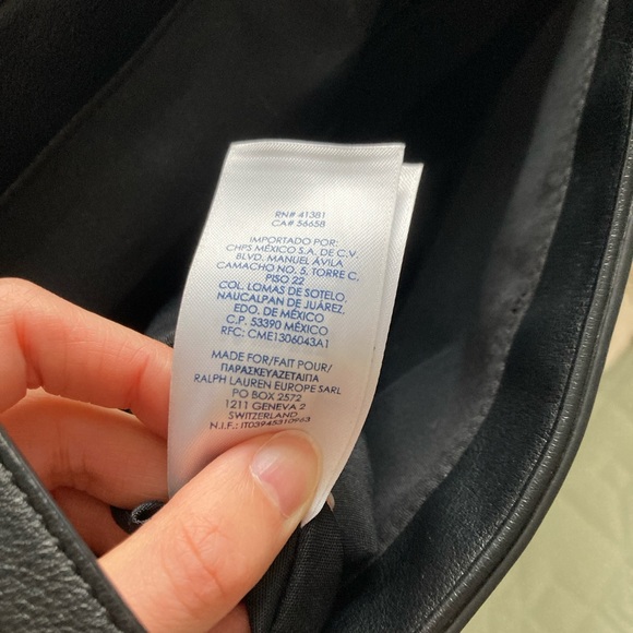 Chaps Floral Black and Cream Tote Bag - Picture 7 of 16